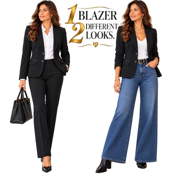 New York & Company Jackets & Blazers - New York & Company 7th Avenue Design Studio Blazer, Black, Size 10